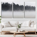 Surfer Fog Wall Art Canvas Print – Framed Foggy Beach Scene by MyGreatCanvas | Canvas Wall Art Prints | Photo Prints & Wall Decor