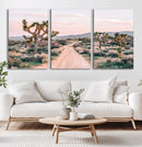 Joshua Tree Wall Art Canvas Print – Framed Desert Road Scene by MyGreatCanvas | Canvas Wall Art Prints | Photo Prints & Wall Decor