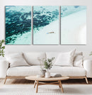 Minimal Beach Wall Art – Framed Ocean Swimming Canvas by MyGreatCanvas | Canvas Wall Art Prints | Photo Prints & Wall Decor