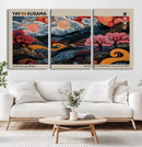 Modern Japanese Wall Art Canvas Print – Framed Contemporary