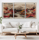 Modern Japanese Wall Art Canvas Print – Framed Abstract