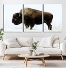 Bison Wall Art Canvas Print – Framed Western Wildlife by MyGreatCanvas | Canvas Wall Art Prints | Photo Prints & Wall Decor