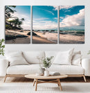 Tropical Beach Wall Art Canvas Print – Framed Ocean Waves by MyGreatCanvas | Canvas Wall Art Prints | Photo Prints & Wall Decor