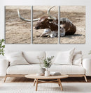 Texas Longhorn Wall Art Canvas Print – Framed Country Living