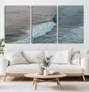 Ocean Waves Wall Art Canvas Print – Framed Coastal Serenity
