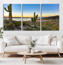 Saguaro Cactus Wall Art Canvas Print – Framed Desert Sunset by MyGreatCanvas | Canvas Wall Art Prints | Photo Prints & Wall Decor