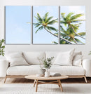 Palm Trees Wall Art Canvas Print – Framed Tropical Coastal