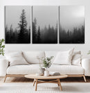 Misty Pines Wall Art Canvas Print – Framed Woodland by MyGreatCanvas | Canvas Wall Art Prints | Photo Prints & Wall Decor