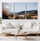 Rustic Landscape Wall Art Canvas Print – Serene Valley Scene
