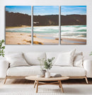 Tranquil Beach Scene Wall Art Canvas Print – Framed Blue by MyGreatCanvas | Canvas Wall Art Prints | Photo Prints & Wall Decor