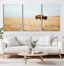 Buffalo Wall Art Canvas Print – Framed Western Wildlife
