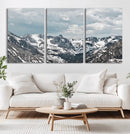 Snowy Peaks Wall Art Canvas Print – Alpine Wilderness