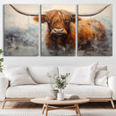 Scottish Highland Wall Art Canvas Print, Framed Longhorn Art by MyGreatCanvas | Canvas Wall Art Prints | Photo Prints & Wall Decor
