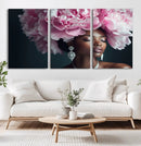 Black Beauty Petal Crown Wall Art Canvas Print – Floral by MyGreatCanvas | Canvas Wall Art Prints | Photo Prints & Wall Decor