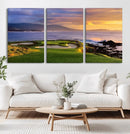 Pebble Beach Golf Wall Art Canvas Print – Iconic Coastal by MyGreatCanvas | Canvas Wall Art Prints | Photo Prints & Wall Decor
