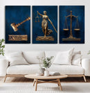Lady Justice Wall Art Canvas Print – Elegant Gold Legal by MyGreatCanvas | Canvas Wall Art Prints | Photo Prints & Wall Decor