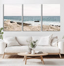 Coastal Ocean View Wall Art Canvas Print – Serene Rocky by MyGreatCanvas | Canvas Wall Art Prints | Photo Prints & Wall Decor