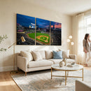 Target Field Wall Art Canvas Print – Baseball Stadium Scene,