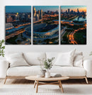Chicago Bears Soldiers Field Wall Art Canvas Print – Framed