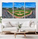 Wrigley Field Baseball Stadium Canvas Wall Art – Packed by MyGreatCanvas | Canvas Wall Art Prints | Photo Prints & Wall Decor