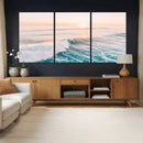 Sunset Surfing Wall Art Canvas Print, Ocean Wave Surfer with by MyGreatCanvas | Canvas Wall Art Prints | Photo Prints & Wall Decor