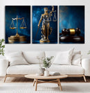Justice Scales Statue Wall Art, Lady Justice Canvas Print, by MyGreatCanvas | Canvas Wall Art Prints | Photo Prints & Wall Decor