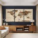 World Map Canvas Print – Framed Detailed Map of the World by MyGreatCanvas | Canvas Wall Art Prints | Photo Prints & Wall Decor