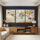 Personalized World Map Canvas Print – Colorful Watercolor by MyGreatCanvas | Canvas Wall Art Prints | Photo Prints & Wall Decor