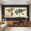 World Map Canvas Print – Framed Detailed Map of the World by MyGreatCanvas | Canvas Wall Art Prints | Photo Prints & Wall Decor