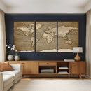 World Map Wall Art Canvas Print, Framed Map Art Picture by MyGreatCanvas | Canvas Wall Art Prints | Photo Prints & Wall Decor