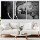 Elephant Family Wall Art Canvas, Framed Elephant Family by MyGreatCanvas | Canvas Wall Art Prints | Photo Prints & Wall Decor