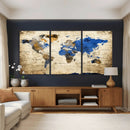 World Map Canvas Print – Colorful Abstract Travel Map, by MyGreatCanvas | Canvas Wall Art Prints | Photo Prints & Wall Decor