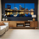 Austin Skyline Wall Art Canvas Print, Austin Downtown Night by MyGreatCanvas | Canvas Wall Art Prints | Photo Prints & Wall Decor