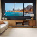 Chicago Wall Art Canvas Print, Chicago City Downtown Night by MyGreatCanvas | Canvas Wall Art Prints | Photo Prints & Wall Decor