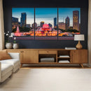 Chicago Wall Art Canvas Print - Chicago City Downtown Night by MyGreatCanvas | Canvas Wall Art Prints | Photo Prints & Wall Decor