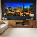 Chicago Wall Art Canvas Print - Chicago City Downtown Night by MyGreatCanvas | Canvas Wall Art Prints | Photo Prints & Wall Decor