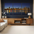 Chicago Wall Art Canvas Print - Chicago City Downtown Night by MyGreatCanvas | Canvas Wall Art Prints | Photo Prints & Wall Decor