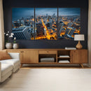 Chicago Wall Art Canvas Print - Chicago City Downtown Night by MyGreatCanvas | Canvas Wall Art Prints | Photo Prints & Wall Decor