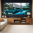 Alpine Mountain Lake Wall Art Canvas Print – Turquoise by MyGreatCanvas | Canvas Wall Art Prints | Photo Prints & Wall Decor