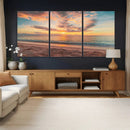 Sunset Beach Wall Art Canvas Print – Soft Coastal by MyGreatCanvas | Canvas Wall Art Prints | Photo Prints & Wall Decor