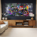 Graffiti Motorcycle Wall Art Canvas Print, Urban Street Art by MyGreatCanvas | Canvas Wall Art Prints | Photo Prints & Wall Decor