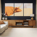 Minimal Longhorn Bull Wall Art Canvas Print, Neutral Western by MyGreatCanvas | Canvas Wall Art Prints | Photo Prints & Wall Decor