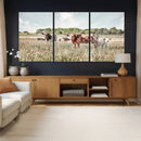 Texas Longhorn Cattle Wall Art Canvas Print, Rustic Ranch by MyGreatCanvas | Canvas Wall Art Prints | Photo Prints & Wall Decor