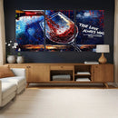 Red Wine Splash Abstract Wall Art Canvas Print, Modern Wine by MyGreatCanvas | Canvas Wall Art Prints | Photo Prints & Wall Decor