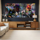Graffiti Baseball Player Street Art Wall Art Canvas Print by MyGreatCanvas | Canvas Wall Art Prints | Photo Prints & Wall Decor