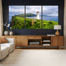 Coastal Lighthouse Wall Art Canvas Print, Cliffside Ocean by MyGreatCanvas | Canvas Wall Art Prints | Photo Prints & Wall Decor