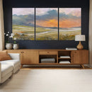 Mountain Sunset Wall Art Canvas Print Vintage Landscape by MyGreatCanvas | Canvas Wall Art Prints | Photo Prints & Wall Decor