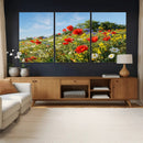 Wildflower Meadow Wall Art Canvas Print – Colorful Poppy and by MyGreatCanvas | Canvas Wall Art Prints | Photo Prints & Wall Decor