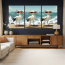 Funny Seagull Wall Art Canvas Print Beach Birds With by MyGreatCanvas | Canvas Wall Art Prints | Photo Prints & Wall Decor