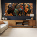 Abstract Afro American Women Wall Art Canvas Print by MyGreatCanvas | Canvas Wall Art Prints | Photo Prints & Wall Decor